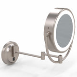 Aptations 945-2-75HW Brushed Nickel Lighted Wall Mirror - Hardwired 
