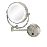 Aptations 945-2-75HW Brushed Nickel Lighted Wall Mirror - Hardwired 