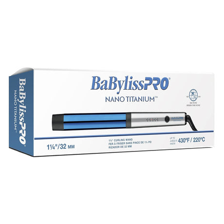 BaBylissPRO Nano Titanium 1-1/4" Curling Wand 