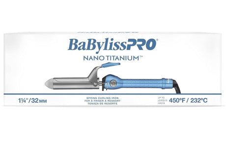 BaByliss PRO 1-1/2" Nano Titanium Spring Curling Iron 