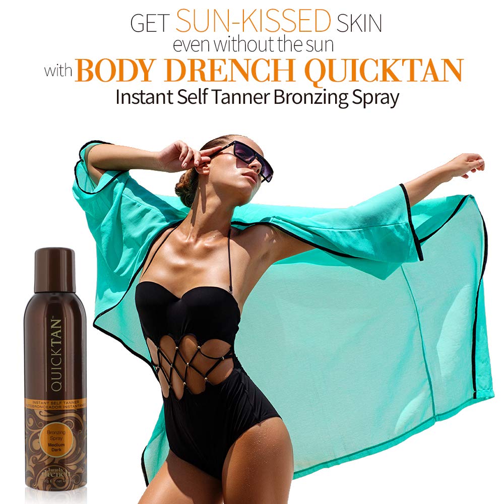 Body Drench Quick Tan Sunless Self Tanning Spray 6 oz 