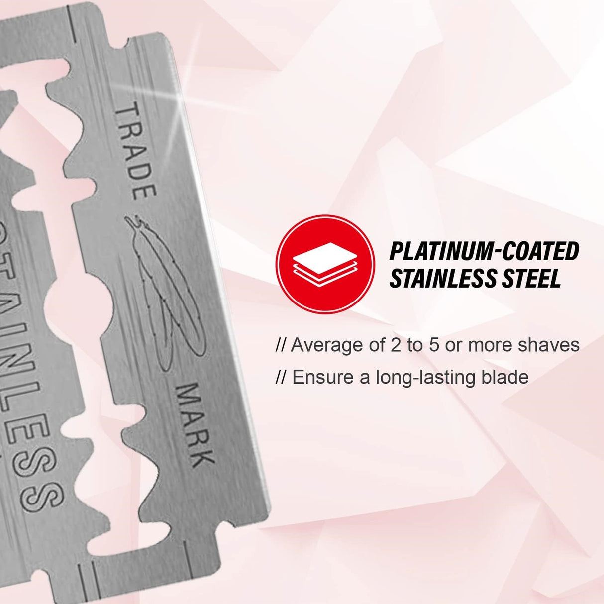 Feather Platinum Double Edge Razor Blades  - 100 pack 