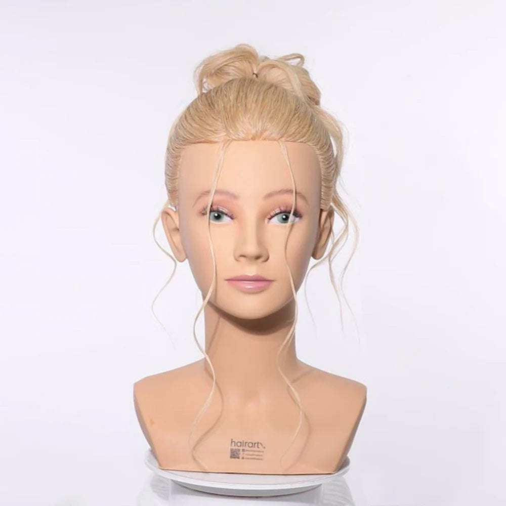 Hairart Blonde Ava HIGH DENSITY Updo & Bridal Training Shoulder Mannequin