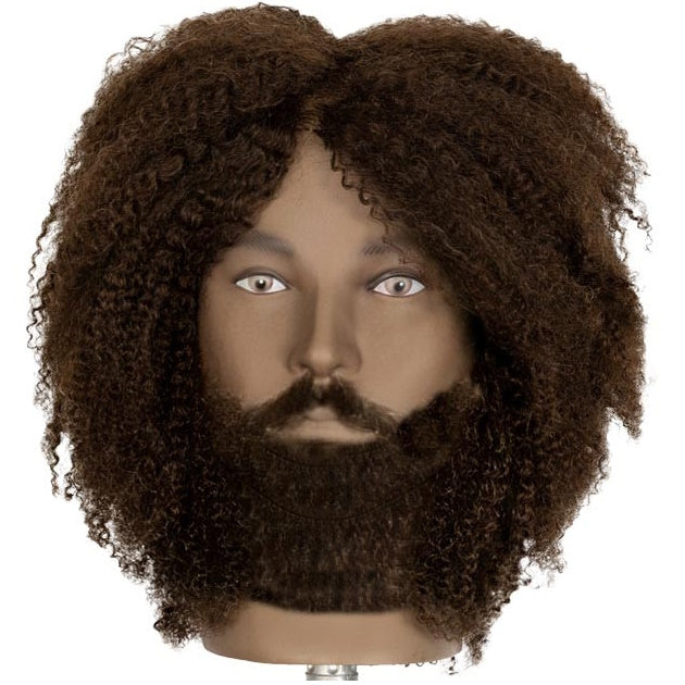 Exalto SCOTT Male Afro Hair w/ Beard Mannequin Head 