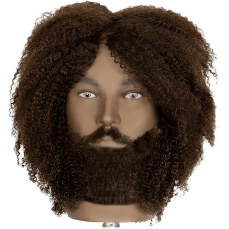 Exalto SCOTT Male Afro Hair w/ Beard Mannequin Head 