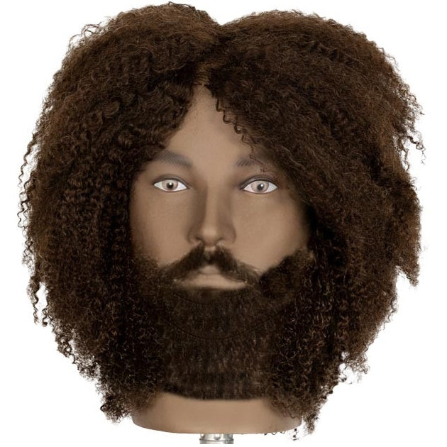 Exalto SCOTT Male Afro Hair w/ Beard Mannequin Head 