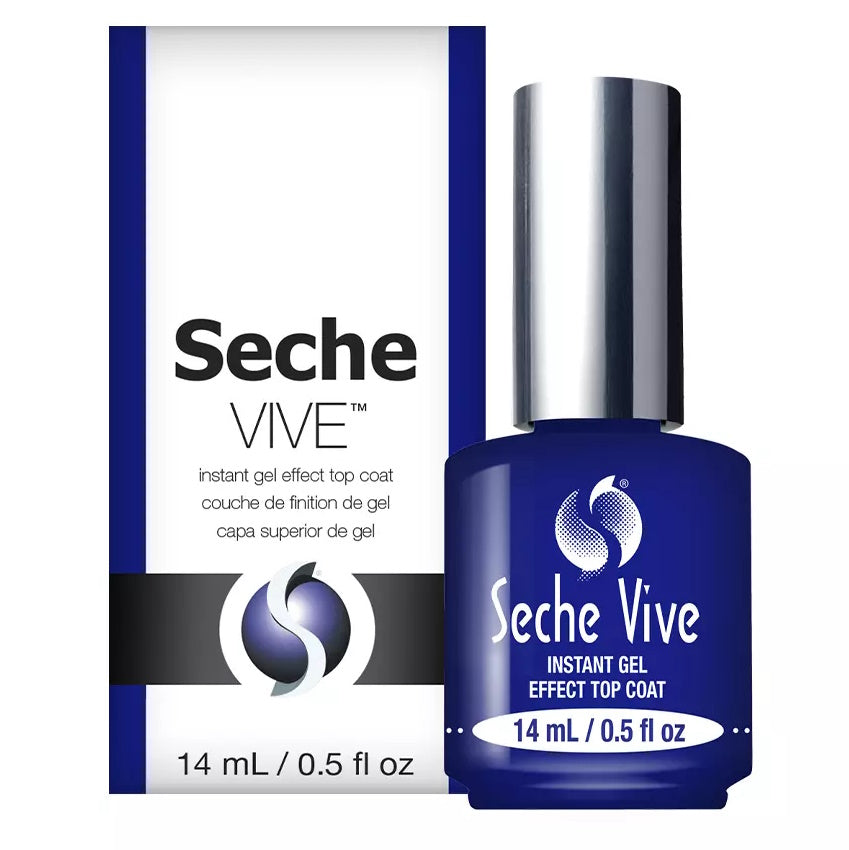 SECHE Vive Instant Gel Effect Top Coat 0.5 fl oz nail polish