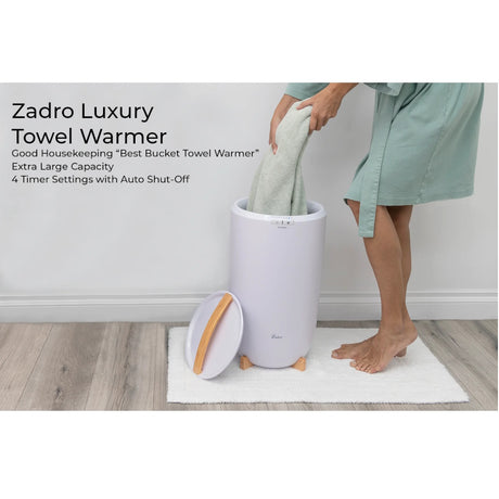 Zadro TWB2C Large Gray Bucket Towel Warmer 