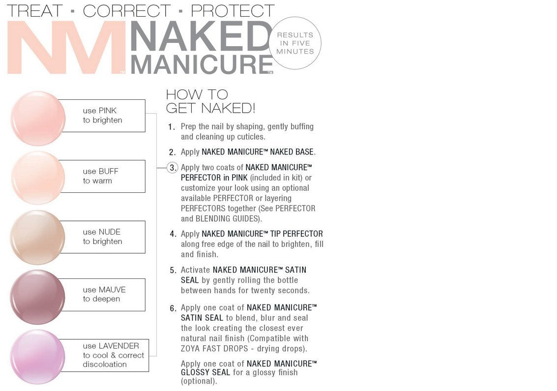 Zoya Nail Polish Naked Manicure Women's Starter Kit 