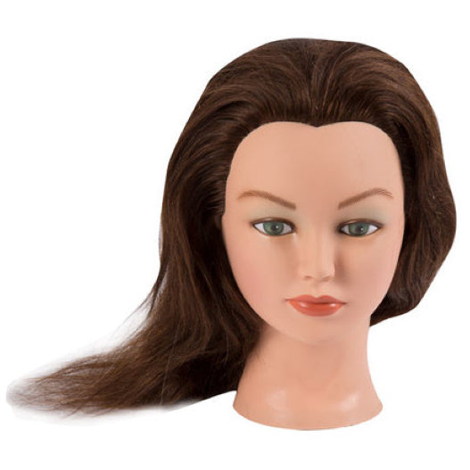 24 Cosmetology Mannequin Head with Human Hair - Daisy