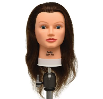 US Mannequin Head 100% Real Human Hair Manikin Cosmetology Doll