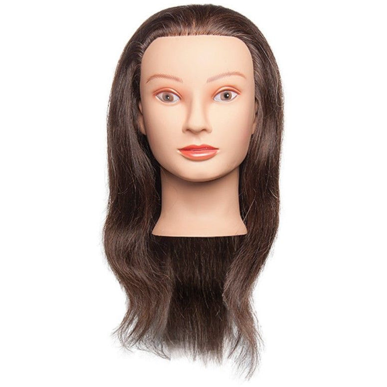 Diane Avery 20"-22" Brown Human Hair Mannequin Head 