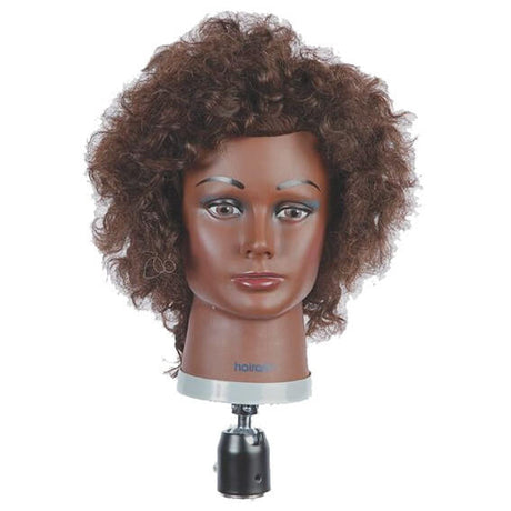 Keke Curly Quad Manikin - Dark Brown 11-12 - 100% Human Hair Implanted in  Four Separate Quadrants by CELEBRITY (E807)