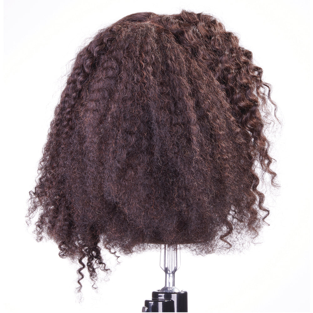 Celebrity Keke Curly Quad Manikin Hair Implanted in Four Separate Quadrants 