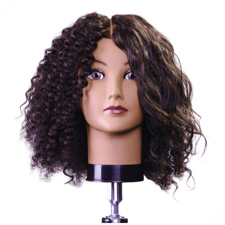 Celebrity Keke Curly Quad Manikin Hair Implanted in Four Separate Quadrants 