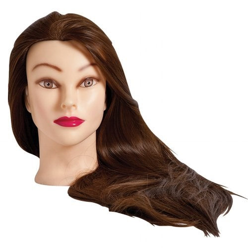 Hairart Isabella Brown Hair Mannequin Head