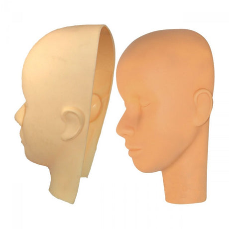 Head With Slip-On Makeup Mask 