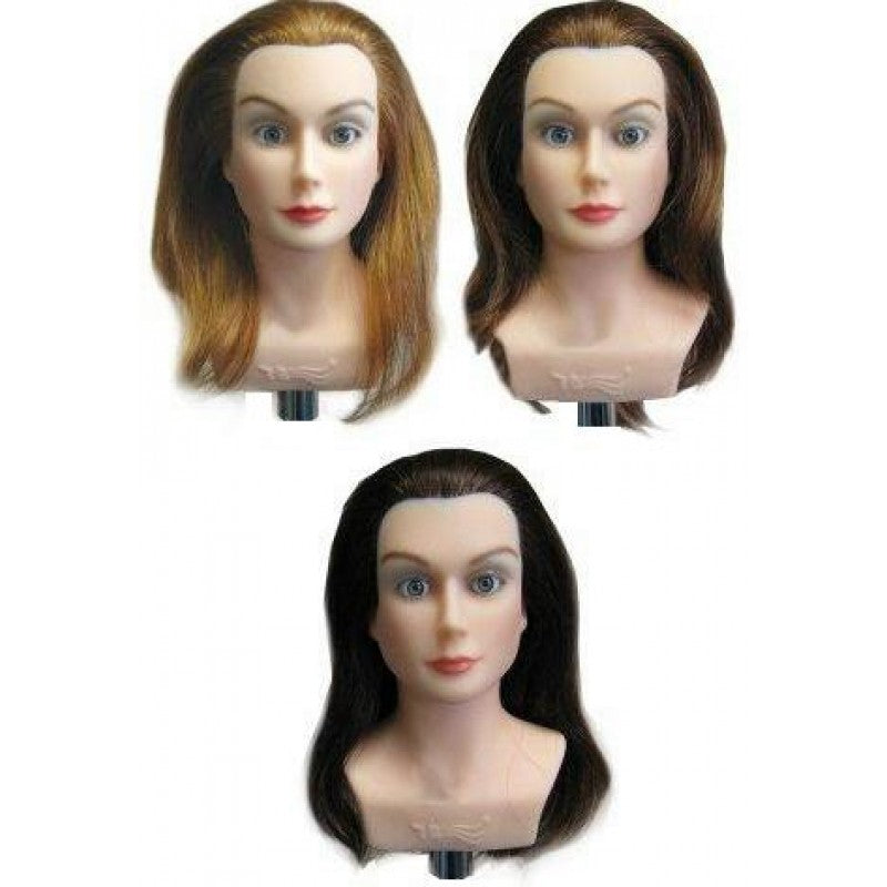 Minikins Miniature Hair Color Training Manikin Heads 