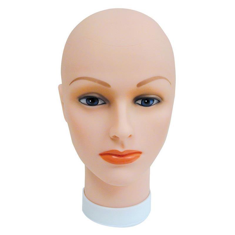 Bald Mannequin Head For Practice And Display (with Makeup)